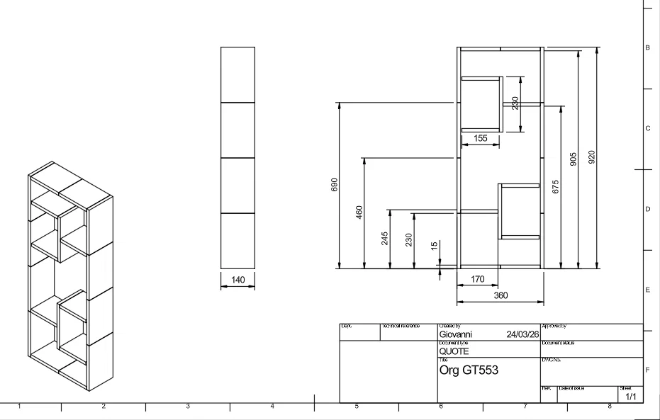 Mô hình khay đựng đồ đa năng ORGANIZER GT553 - In 3D tiện lợi - Image 4