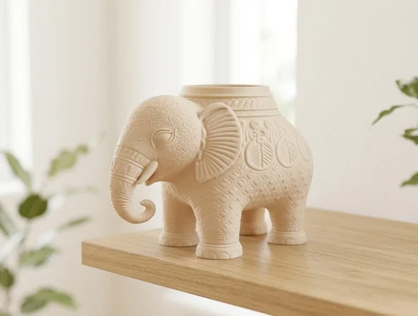 Khay Đựng Đồ Hình Voi Họa Tiết Mandala - Image 1