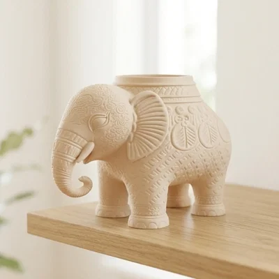 Khay Đựng Đồ Hình Voi Họa Tiết Mandala