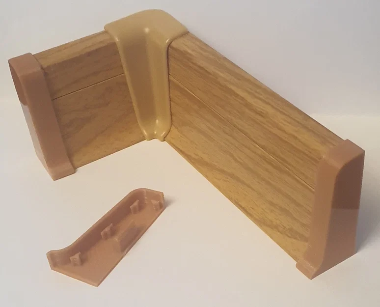 Nắp bịt đầu và góc nẹp chân tường (Model zátek lišt) - Tự in 3D - Image 1
