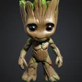 Mô hình 3D Baby Groot Mini siêu đáng yêu cho người hâm mộ Marvel - Thumbnail 1