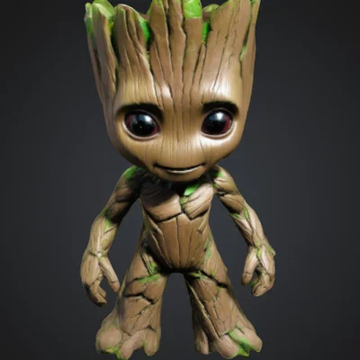 Mô hình 3D Baby Groot Mini siêu đáng yêu cho người hâm mộ Marvel