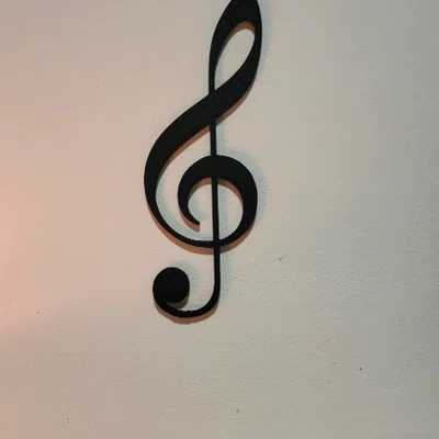 Trang trí tường hình khóa Violin