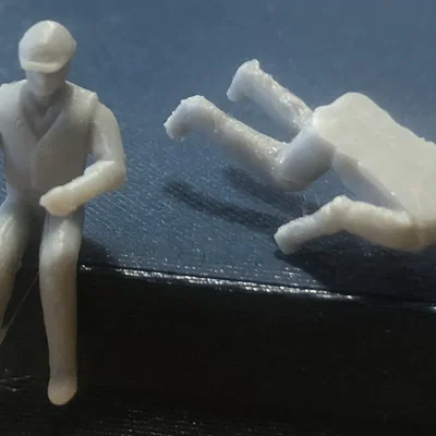 Mô hình người lái xe tỉ lệ HO cho xe tải và sa bàn đường sắt