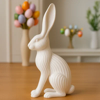 Mô hình thỏ Festive Modern Bunny trang trí hiện đại