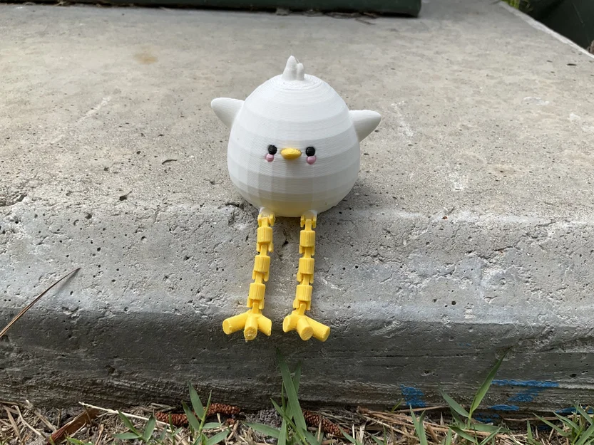 Mô hình chú gà con cử động linh hoạt 3D (Articulated Chicky Boy) - Image 4