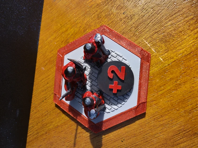 Mô hình 3D thẻ bài Catan Largest Army (Đội quân lớn nhất) tuyệt đẹp - Image 2