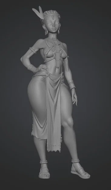 Mô hình 3D Nữ Chiến Binh Đính Hạt (Beaded Warrior Queen) độc đáo - Image 1