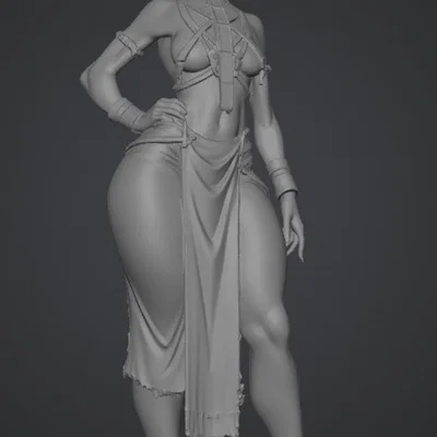 Mô hình 3D Nữ Chiến Binh Đính Hạt (Beaded Warrior Queen) độc đáo