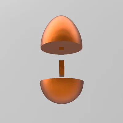 Mô hình quả trứng lý tưởng (Ideal Easter Egg) với các tùy chọn in theo phần