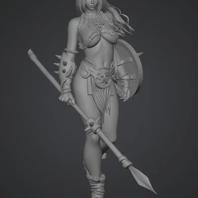 Mô hình 3D nữ chiến binh Sandsworn Warrior độc đáo