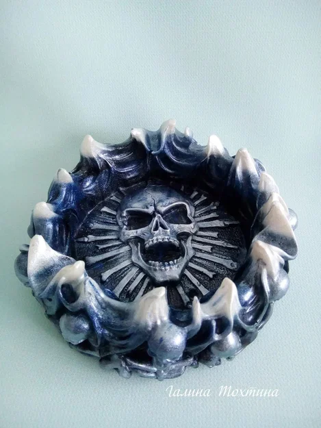 Mẫu in 3D gạt tàn đầu lâu Skeleton Servitude độc đáo cho người sưu tầm - Image 1