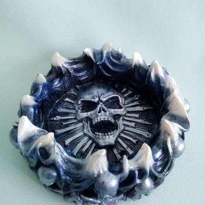 Mẫu in 3D gạt tàn đầu lâu Skeleton Servitude độc đáo cho người sưu tầm