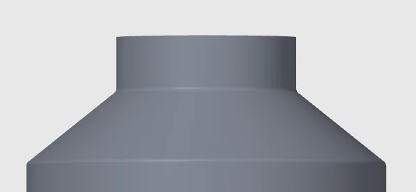 Khớp nối chuyển đổi ống dẫn 200mm sang 100mm (Adapter 3D) - Image 1