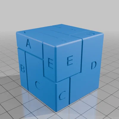 Khối xếp hình lập phương 7 mảnh L (7 L Piece Cube Puzzle)