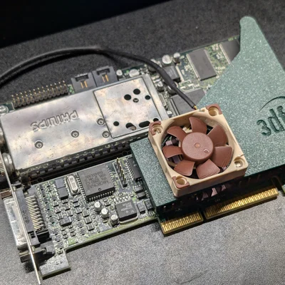 Ngàm gắn quạt 40mm cho card 3DFX Voodoo 3 3500 TV