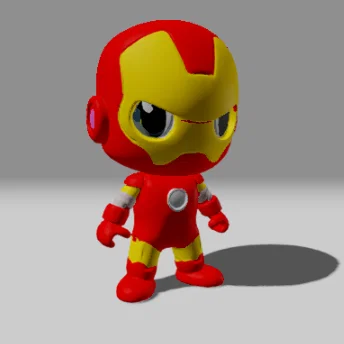 Mô hình 3D Iron Man phong cách Chibi đáng yêu để bàn