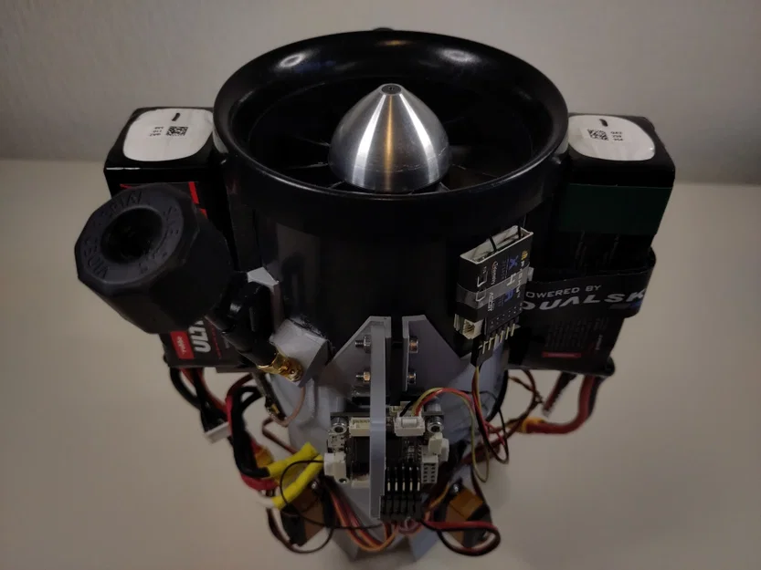 Drone quạt ống điều hướng lực đẩy (Ducted fan thrust vectoring drone) - Image 1