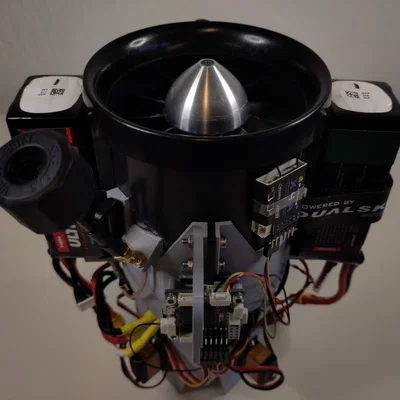 Drone quạt ống điều hướng lực đẩy (Ducted fan thrust vectoring drone)