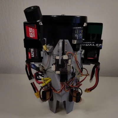 Drone quạt ống điều hướng lực đẩy (Ducted fan thrust vectoring drone)