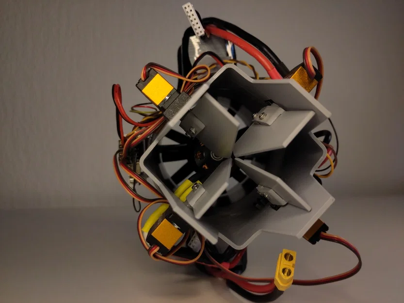 Drone quạt ống điều hướng lực đẩy (Ducted fan thrust vectoring drone) - Image 3