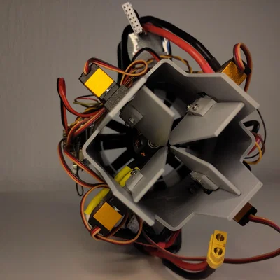 Drone quạt ống điều hướng lực đẩy (Ducted fan thrust vectoring drone)