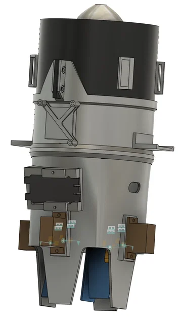Drone quạt ống điều hướng lực đẩy (Ducted fan thrust vectoring drone) - Image 7