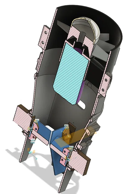 Drone quạt ống điều hướng lực đẩy (Ducted fan thrust vectoring drone) - Image 8