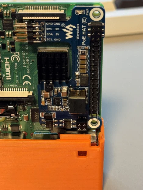 Vỏ ốp Raspberry Pi 4 cho Waveshare PoE HAT (E) in 3D - Image 3