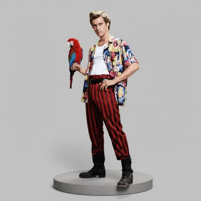Mô hình 3D nhân vật Ace Ventura: Pet Detective (1994) chất lượng cao