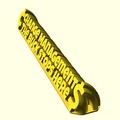 Biển tên để bàn 3D "Change Management The Buck Stops Here" - Thumbnail 1