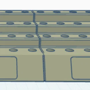 Khay cắm bút để bàn thiết kế bậc thang tinh tế (File 3D)