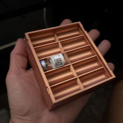 Khay 3D đựng 10 lọ 3ml thiết kế xếp chồng gọn gàng