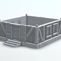 Mô hình nhà làng 28mm Wargame - Wereburg Village House WB202 - Thumbnail 3