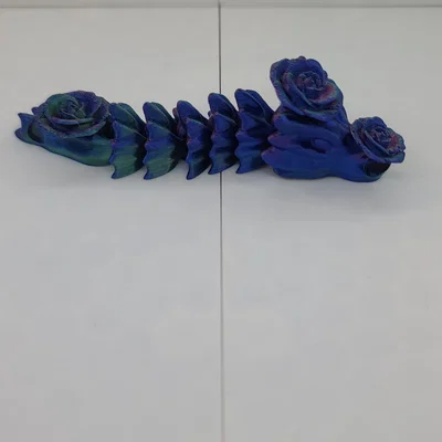 Móc khóa Rồng Xương Hoa Hồng (Rose Bone Dragon Keychain)