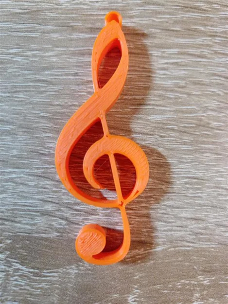 Mô hình khóa Sol (Violin Key) trang trí âm nhạc độc đáo - Image 1