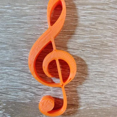 Mô hình khóa Sol (Violin Key) trang trí âm nhạc độc đáo