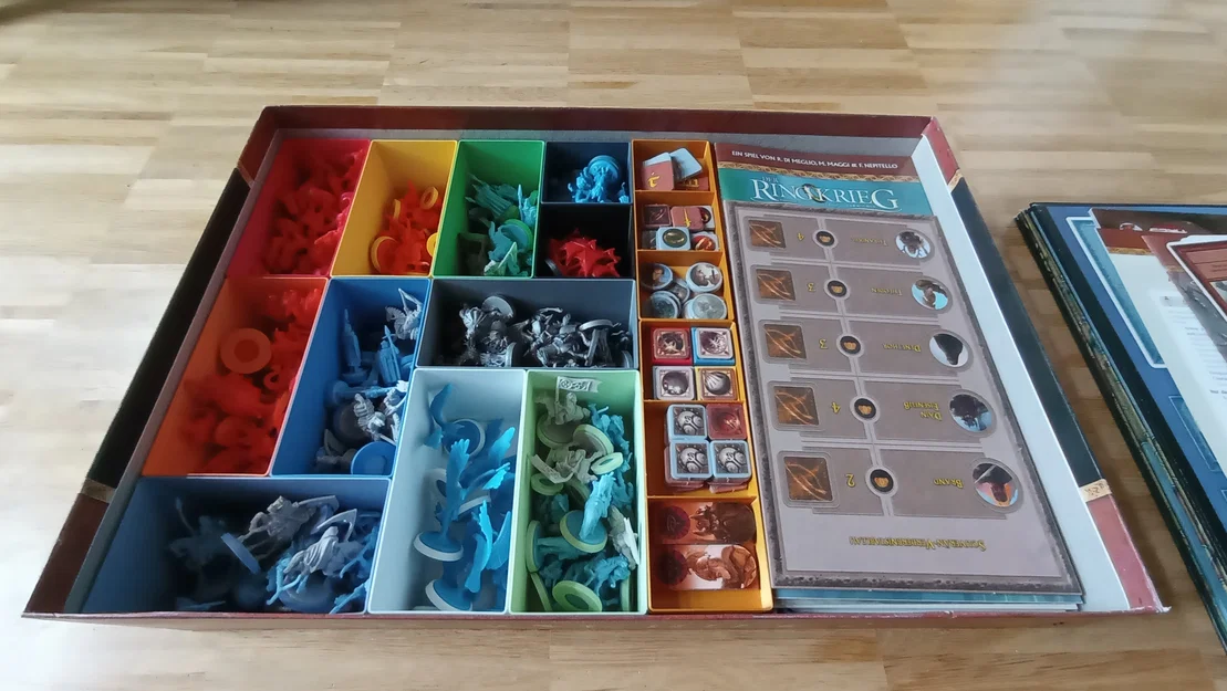 Bộ khay đựng War of the Ring 2nd edition và tất cả bản mở rộng + đế mô hình - Image 2