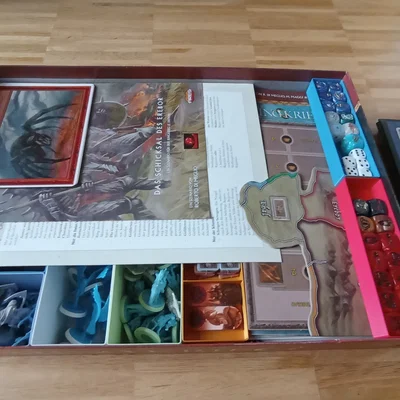 Bộ khay đựng War of the Ring 2nd edition và tất cả bản mở rộng + đế mô hình
