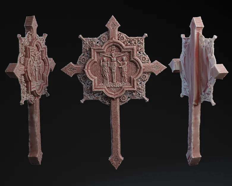 Mô hình 3D Chặng đàng Thánh giá thứ 12 điêu khắc nghệ thuật - Image 1
