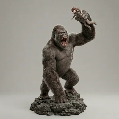 Mô hình 3D King Kong 2005: Tượng trưng bày đầy ấn tượng