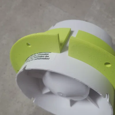 Ngàm gắn quạt thông gió 125mm - Dùng cho buồng phun sơn DIY