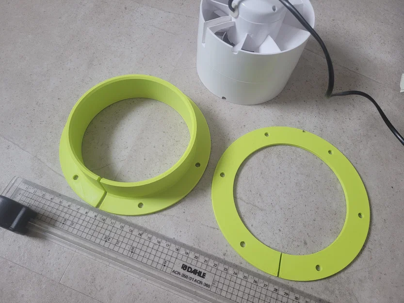 Ngàm gắn quạt thông gió 125mm - Dùng cho buồng phun sơn DIY - Image 3
