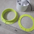 Ngàm gắn quạt thông gió 125mm - Dùng cho buồng phun sơn DIY - Thumbnail 3