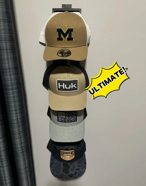 Giá treo nón gắn tường 3D thông minh - Sắp xếp gọn gàng 2 nón - Image 1