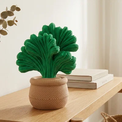 Mẫu Điêu Khắc Cây Cảnh Lá Đan Lát Độc Đáo