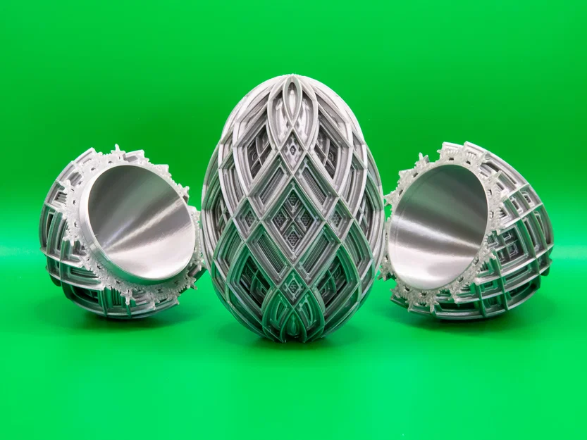 Double Lattice Easter Egg 2026 - Mẫu Trứng Phục Sinh Họa Tiết Đan Lưới - Image 1