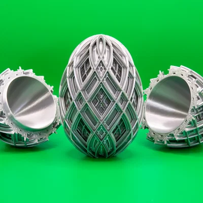 Double Lattice Easter Egg 2026 - Mẫu Trứng Phục Sinh Họa Tiết Đan Lưới