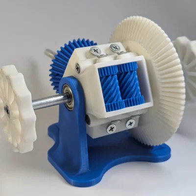 Vi sai Torsen - Bộ vi sai chống trượt in 3D