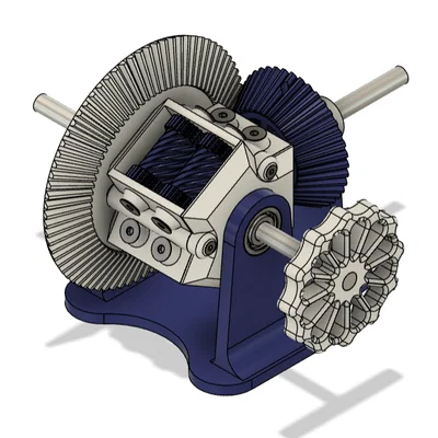 Vi sai Torsen - Bộ vi sai chống trượt in 3D